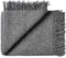 Silkeborg Grau melierte Wolldecke aus 100% neuseeländischer Schurwolle, ca 200x130cm mit Fransen, 850g