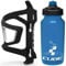 Cube HPP Right Side Loading Cage - Black & Icon Bottle - Blue, 750ml / Lightweight Bicycle Cycling Cycle Bike MTB Mountain Road Water Drink Flask Bidon Bracket Mount Holder HPA HPP Set Accessories