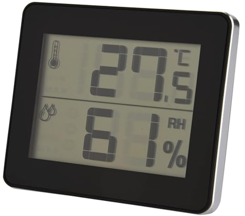 Termostato Ambiente Digitale, Esterno per Esterni Sensore di umidità per Temperatura con termometro Digitale Esterno con Ampio Display LCD