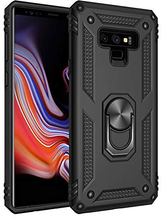 BestST Custodia per Samsung Galaxy Note 9 Case Cover Armor Custodia Protettiva Rigida Dual Layer Armatura Resistente agli Urti con cavalletto per Samsung Galaxy Note 9 Cover,Nero