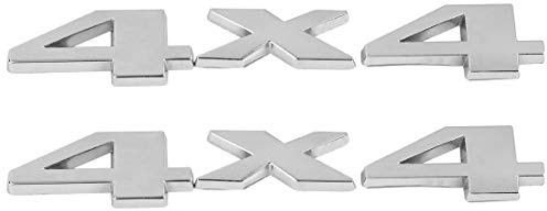 X AUTOHAUX 2 pezzi auto corpo 4x4 forma metallo decorativo emblema distintivo decalcomania adesivo