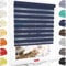 Schuette® Rollo ohne Bohren & mit Bohren 2in1 ● Tag & Nacht Doppelrollo Kollektion: Azure Coast (Dunkelblau) ● 30 x 130 cm (Breite x Höhe) ● Suprafix Klemmrollo = Klemmfix 2.0 ● 60s Montage mit Video