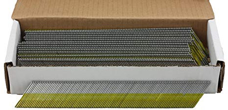 Lot de 3000 clous de finition galvanisés à angle de calibre 15 de 57 mm