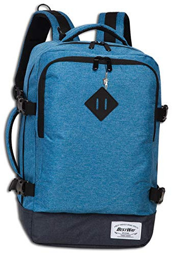 Bestway Blauer Businessrucksack Polyester Tagesrucksack Flugbegleiter ORI103B Polyester Businessrucksack