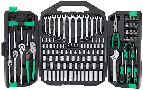 Amazon-Marke: Denali 170-teiliges Allzweck-Werkzeug- und Steckschlüssel-Set, 48,5 x 38,1 x 9,1 cm