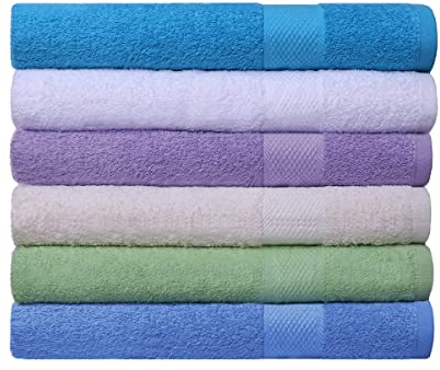 Ashley Mills Badetücher-Set mit 6–400 g/m², superweiche Baumwolle, schnell trocknend, sehr saugfähig, Spa-Hotel-Handtücher für Badezimmer | Badetücher 71,1 x 139,7 cm – mehrere Farben