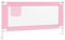 vidaXL Kleinkind Bettschutzgitter Bettgitter Kinderbettgitter Babybettgitter Gitter Kinderbett Babybett Rausfallschutz Rosa 160x25cm Stoff