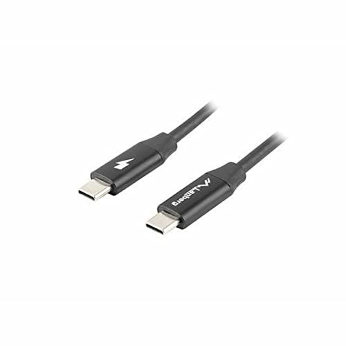 lanberg CABLE USB C MACHO/MACHO 0.5M QUICK CHARGE NEGRO