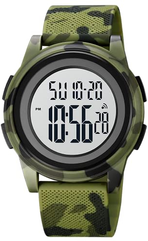 findtime Militär Uhr Herren Sportuhr Tactical Watch Digitaluhr Outdoor Sportuhren Chronograph Countdown 5 ATM Wasserdicht Uhren Männer Wecker Stoppuhr Armbanduhr