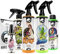 Nuke Guys Auto Reinigung Bundle - Thick Shampoo Autoshampoo 0,5L + Felgenreiniger 1L + Bug Swipe Insektenreiniger 1L + Quick Detailer 0,5L + Bubblegum Autoduft + Duftanhänger