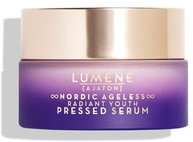 LUMENE Nordic Ageless [AJATON] Radiant Youth Anti Falten Gepresstes Serum & Anti-Aging Creme für Reife Haut, Vegan 50 ml