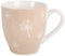 FabFinds Hugga Mug with Initials Classic Black and White Ceramic Large Gift Coffee Cups 500ml (H11cm X W11cm) (Approx.) (White Dandelion)