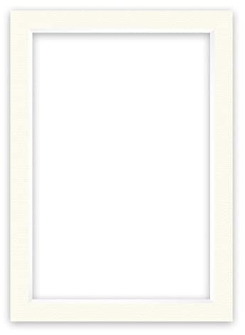 nielsen Conservation Passepartout Karton 1,5 mm | Außenformat 50x70 cm für Bildformat 40x60 cm | Cremeweiß | strukturierte Oberfläche
