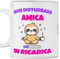 Tazza Amica - Idea Regalo compleanno migliore amica, Festa anniversario dell'amica del cuore, regalo di Natale - Amica in Ricarica