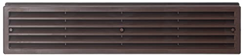Steinberg14 Marrón 450x92mm Rejilla de Ventilación Telescópica Rectangular de Plástico - Ventilación de Puerta