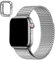 Wristitani Compatible with Apple Watch Bands 42mm 44mm 45mm, Stainless Steel Strap for iWatch Series 9/8/7/6/SE/5/4/3/2/1, Metal Watch Bracelet with Magnetic Clasp for Men Women, Silver