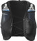 Salomon Active Skin 8 Gilet d'hydratation Trail Running Randonnée Vélo Unisexe avec flasques d'hydratation incluses, Facilité d’hydratation, Fit précis, Rangement optimisé, Noir, M