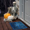 Darryy Horror Clown Fußmatte, Halloween Fußmatte 3D, Lustige Horror-Fußmatte, Clown Halloween Deko Fußmatte für Den Innen- und Außenbereich, Dreidimensionale Visuelle rutschfeste Fußmatte