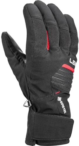 LEKI Vision GTX Handschuhe, Black-red, EU 9