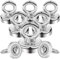 MIN CI 8pcs Magnethaken Extra Stark, 16mm Neodym Magnete Extra Stark Zugkraft 12kg Ösenmagnet Magnete Haken, Rund Magnet mit Öse Magnetisch Haken für Aufhängen Kreuzfahrt Eisentüren Topfmagnet