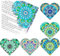 CharySim 6 Stück Diamond Painting Lesezeichen DIY Erwachsene Set Kinder Geschenke Mädchen 6-14 Jahre Teenager Bastelset Erwachsene Basteln Mädchen 7 8 9 10 11 12 Jahre Geburtstagsgeschenke Herzform