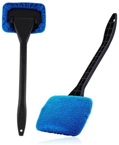 Car Windscreen Cleaner Tools From Inside Window Glass Cleaning Tools Great for Fog & Moisture Removal (Blue)