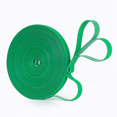 MIXC Klettband Pflanzenbinder 15m, Wiederverwendbar Pflanzenband Rankhilfe für Pflanzen Kletterpflanzen Zimmerpflanzen, Grün