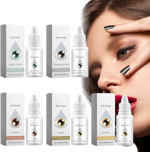 Eye Color Changing Drops, Color Changing Eye Drops, Change Eye Color Drops, Moisturizing Eye Drops, Fancy Drops Change Your Eye Color, Change Your Eyes Color in 2 Hours (Grey)