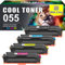 Cool Toner Kompatibel für Canon 055 055H i-SENSYS MF742Cdw MF744Cdw LBP663Cdw MF746Cx MF741Cdw LBP664Cx MF746Cdw MF743Cdw MF745Cdw MF740C LBP660C (Schwarz Cyan Gelb Magenta,4-Pack)