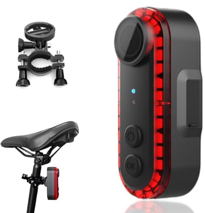 Wisoqu Rear View Camera, DV Camera Taillight, 1080P 150° | Rechargeable | 3500mAh Battery Up to 8 Hour Runtime | IPX6 Safety Rear Light