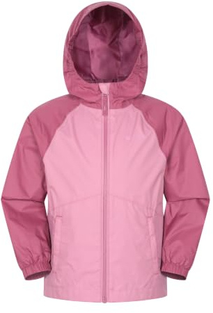 Mountain Warehouse Torrent Kids Rain Jacket Pink (Lightweight) 13y