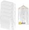 Eopono 50 Custodie per Abiti 60x100cm Trasparenti - Sacchetti Vestiti Armadio Antipolvere per Tintorie, Giacche e Camicie (50pz 60x100)