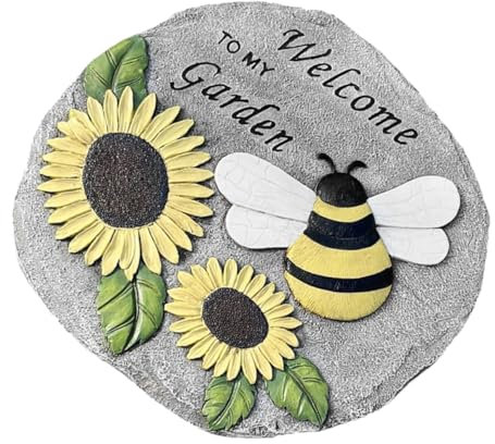 Pierre Décorative Dextérieur En Forme Dabeille Et De Tournesol Pour Allée De Jardin