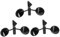 ORFOFE 3st Anemometergehäuse Windmesser Sensor Windmessteil Windmesser Werkzeug Ersatz-anemometerbecher Windgeschwindigkeitsmesser Ersatz-sensorbecher Windmesssensor Windsensor Black Abs