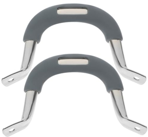 KONTONTY Topfgriff Edelstahl Mit Hitzebeständigem Silikon Seitlicher Ersatzgriff Für Dampfgarer Und Kochtöpfe 2 Stück Abnehmbar Ergonomisch Und Temperaturbeständig