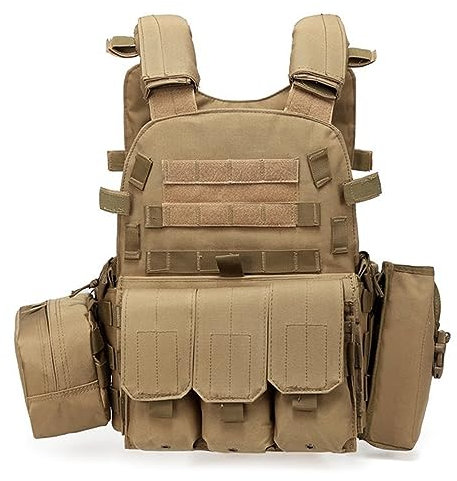 Quick Release Tactical Vest Airsoft Combat Molle Plate Carrier Vest