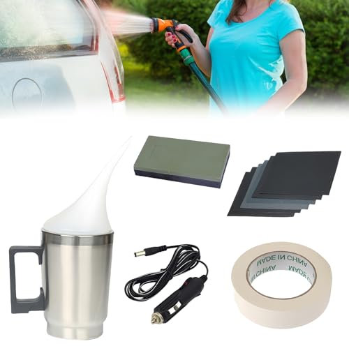 WIYETY Juego de preparación de faros, juego de pulido de faros, juego de reparación de faros, juego de vaporización de faros para coche, kit de renovación de vapor, para amarillear, arañazos, manchas,