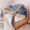 lilimaus Hausbett Himmel [in 12 Farben] Betthimmel Hausbett aus 100% Baumwolle Musselin - Stoffhimmel für Hausbett Deko Mädchen & Jungen - Himmel für Hausbett Kinder - Bett Vorhang Kinderbett