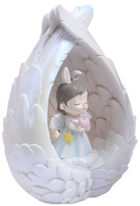 UKCOCO Niedliche Nachttischlampe für Jungen und Mädchen Nachtlicht in Engelsform Einzigartige Nachtlampe für Schlafzimmer