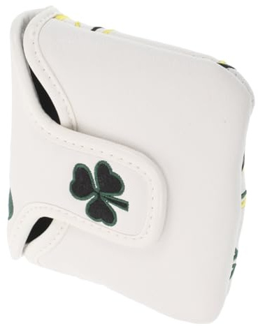 ARTSEWPLY Shamrock Golf Putter Headcover Pu Golf Club Cover SchutzhüLle FüR GolfschläGer Leichtes GolfzubehöR Schutz Vor Kratzern Und StößEn FüR Herren Und Damen