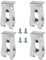 QZKJQDD 4 Pack Impact Driver Belt Hook, Electric Drill Belt Clip Replacement Hooks Clips Tools, Replacement Belt Hooks Clips, Clip Drill Clip Hook Tool with Screws for Makita Impact Drills Tools