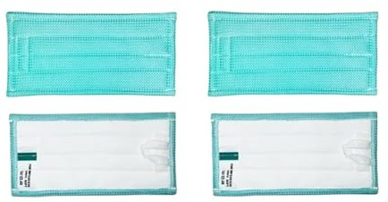 YHNNH 4 STÜCKE Wischpads, Kompatibel for Vorwerk, Kompatibel for Kobold, SP520/SP530/MF520/MF530 Staubsauger Teile Waschbare Dampfwischtücher Reinigungstücher