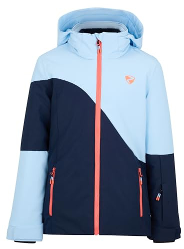 ZIENER Mädchen AVINE-Z Ski-Jacke/Winterjacke | warm, atmungsaktiv, wasserdicht, Dark Navy, 152 cm