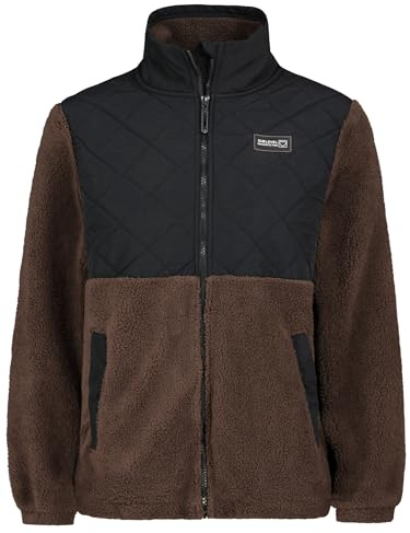 Sublevel Damen Fleecejacke mit Kapuze Leo Teddyfleece Kuschelig Warm Übergangsjacke Jacke Mantel Outdoor Freizeitjacke XS-XXL