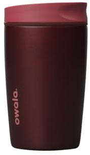 Owala SmoothSip Slider - Stainless Steel - 12-oz. - Red (Black Cherry) (Amazon) (A7)