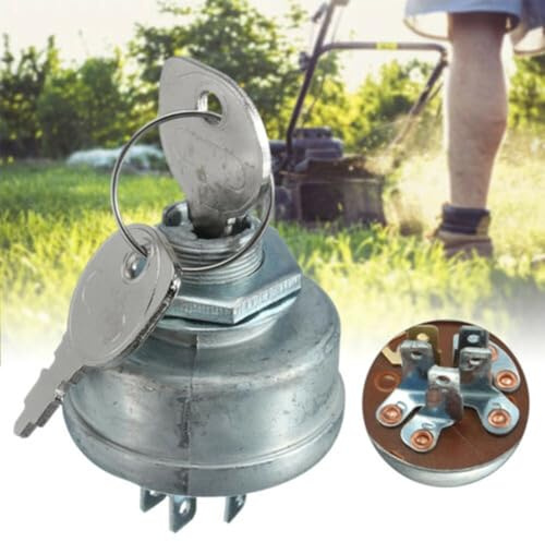 JoyousMall Interrupteur d'allumage et clés pour tracteur tondeuse autoportée 725-0267A 0945-4 5 broches 725-0267