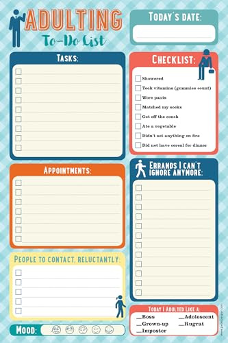 Peter Pauper Press Adulting Note Pad (Daily To-Do List)