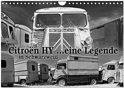Citroën HY eine Legende in Schwarzweiß (Wandkalender 2026 DIN A4 quer), CALVENDO Monatskalender: Bestaunt wie eh und je (CALVENDO Mobilitaet)