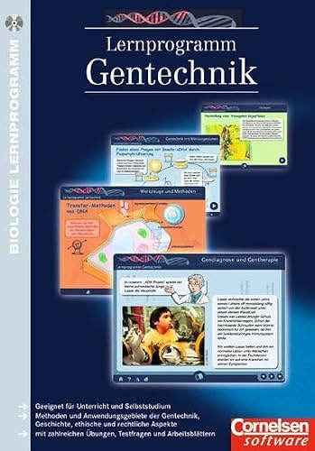 Biologie Oberstufe - Westliche Bundesländer: 11.-13. Schuljahr - Lernprogramm Gentechnik: CD-ROM