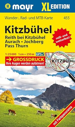 Kitzbühel XL: Wander-, Rad- und Mountainbikekarte. GPS-genau. 1:25000 (Mayr Wanderkarten)